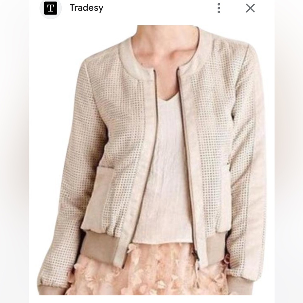 Hei hei vegan suade perforated bomber